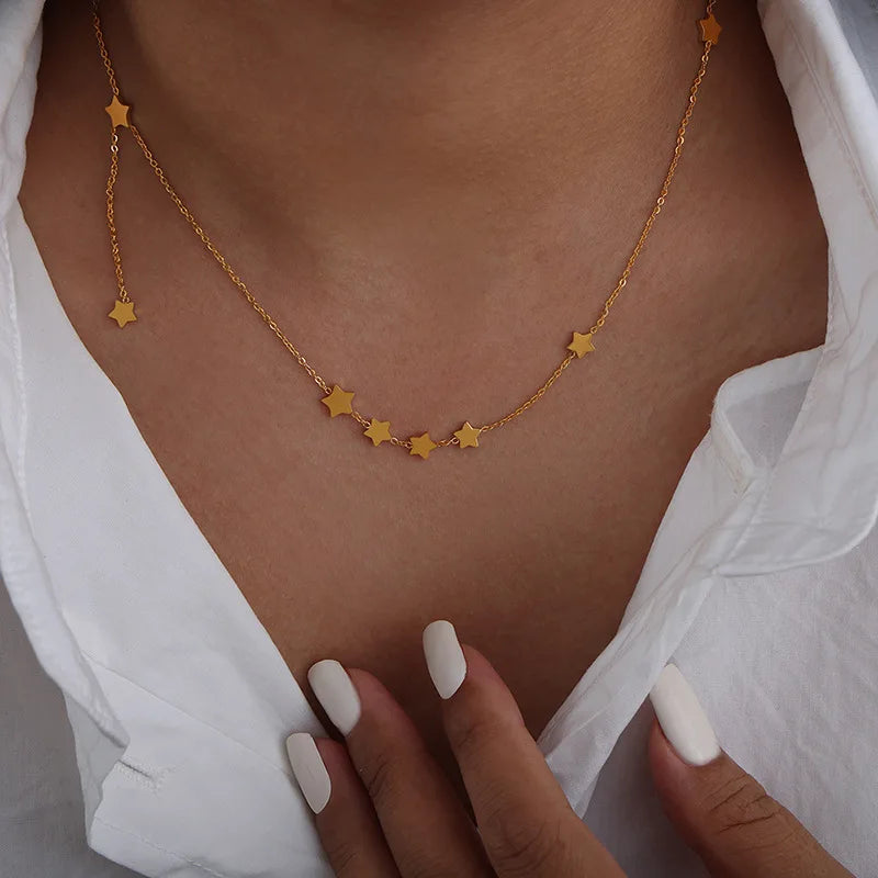 Dainty Gold Star Necklace