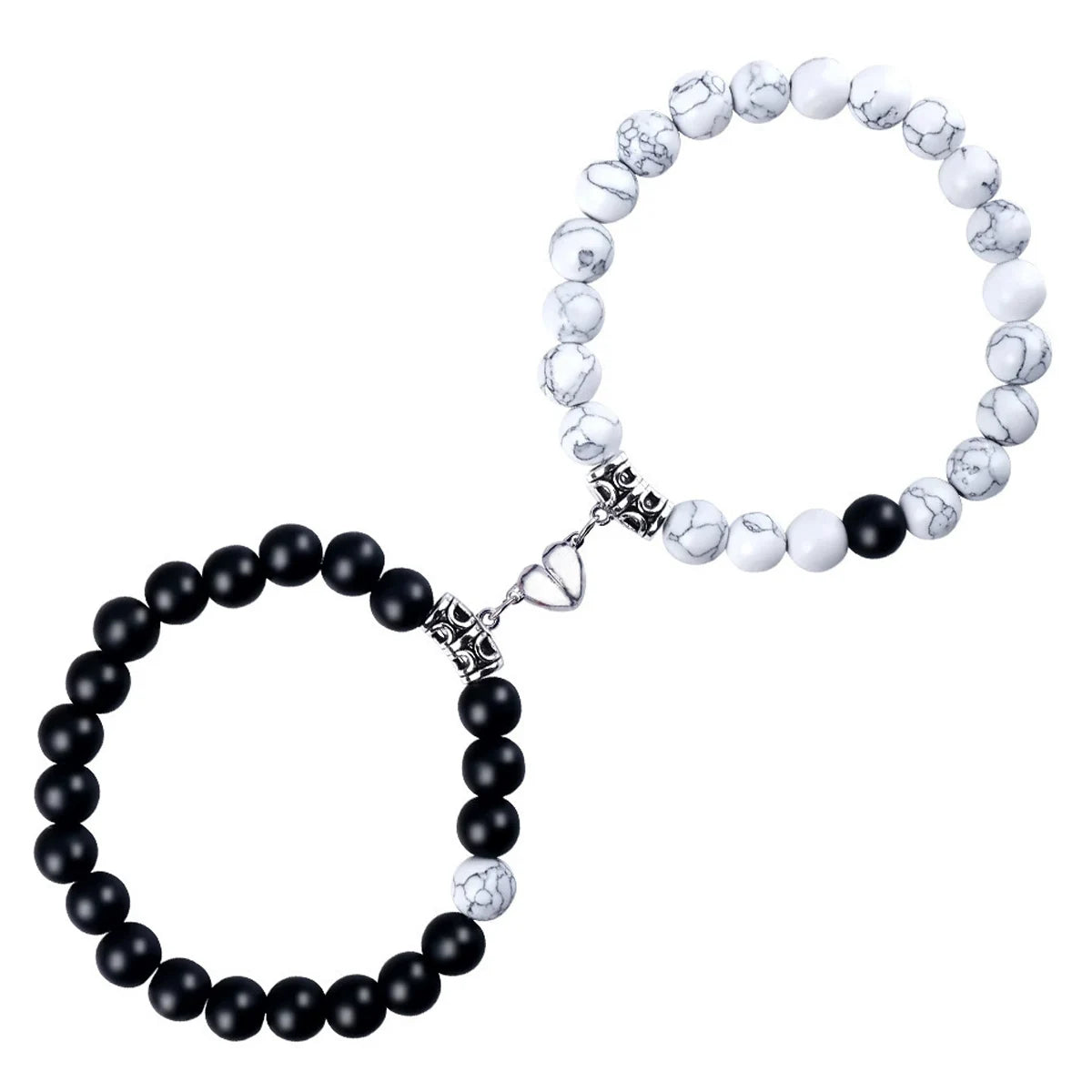 Matching Hearts Bracelet Set